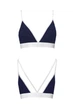 Спортивный топ с двойными бретелями Passion PS007 TOP navy blue, size L - изображение 4