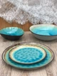 Салатник Olens "BLUE LAGUNA" 27х7 см кераміка круглий блакитний - зображення 3