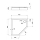 Душевой поддон Lidz Diament ST90x90x16 - изображение 2