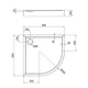 Душовий піддон 80x80x12см Qtap Robin 308812C (з сифоном) - изображение 2