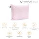 Пуховая подушка MirSon №1807 Bio-Pink 90% пух средняя 50х70 см (2200003011968) - изображение 5