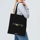 Хлопковая сумка эко-шоппер Bookopt Home черный 35 х 41 см - изображение 3