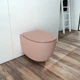 Унітаз підвісний DiMarco Dama di Venezia 36,3х51х40 см із сидінням Slim Soft Close Salmon (DM2I001MS) - зображення 4