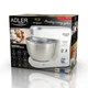 Кухонний комбайн Adler AD 4216 Об'єм чаші 4,0 л 6 швидкостей 1000 Вт Планетарний рух Сріблястий - зображення 5