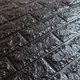 Самоклеющаяся 3D панель Sticker Wall под кирпич Черный 700x770x7мм - изображение 2