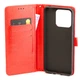 Чохол Idewei для Xiaomi Redmi 10C книжка шкіра PU з візитницею червоний - зображення 4