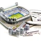 Стадион Реал Мадрид. Огромные 3D пазлы Santiago Bernabéu Трехмерный конструктор-головоломка - изображение 3