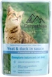 Упаковка вологого корму для кішок Carpathian Pet Food з телятиною і качкою в соусі 100 г х 24 шт (4820111141364) - зображення 2