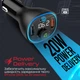 FM-трансмиттер Promate PowerTune-38W USB-A OTG/USB-A QC3.0/USB-C PD Black (powertune-38w.black) - изображение 5