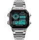 Мужские водостойкие спортивные тактические часы Skmei Ripple Silver 1335S Store - изображение 2