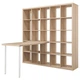 Письмовий стіл IKEA KALLAX / LAGKAPTEN 182x159x182 см білений дуб/білий (394.816.54) - зображення 1