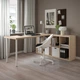 Письмовий стіл IKEA KALLAX / LAGKAPTEN 77x179x147 см білений дуб/білий (494.816.82) - зображення 3