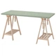 Письмовий стіл IKEA LAGKAPTEN / MITTBACK 140х60 см світло-зелений/береза (394.782.94) - изображение 1