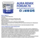 Эмаль акриловая для пола Aura Luxpro Remix Forum 70 Прозрачная глянцевая 9 л (11,34кг) - изображение 2