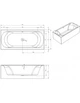 Акрилова ванна Riho Linares Plug&Play 200x90 L, пряма + ніжки (BD60005) - зображення 2