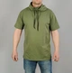 Футболка мужская с хомутом-капюшоном XXL Хаки - изображение 1