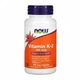 Витамин К-2 МК-7, MK-7 Vitamin K-2, Now Foods, 100 мкг, 120 капсул (NOW-00993) - изображение 1