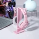 Игровые наушники с кошачьими ушками Onikuma K9 c LED-подсветкой и микрофоном Проводные наушники для стриминга Розовый - изображение 13
