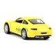 Машинка Porsche 911 Carrera S игрушка детская металлическая коллекционная моделька 15 см Желтый (8636274) - зображення 2