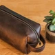 Шкіряний чоловічий дорожній органайзер (косметичка) XL 23см х 11.4см х 11.4см (коричневий) - зображення 2