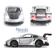 Машинка коллекционная Porsche 911 RSR детская игрушечная моделька металлическая 15 см Серый (1855470) - изображение 7