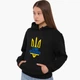 Худи женский Несломленные Сумы Кенгуру (8921-3779-XXL) Черный XXL - изображение 3