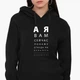 Худи женский А я вам сейчас покажу Кенгуру (8921-3769-XL) Черный XL - изображение 1