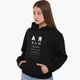 Худи женский А я вам сейчас покажу Кенгуру (8921-3769-XL) Черный XL - изображение 3