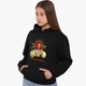 Худі жіночий Вільна та незламна Кенгуру (8921-3772-XXL) Чорний XXL - зображення 3