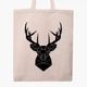 Еко сумка Олень (Deer) (9227-3803-WT) бежева класична - зображення 1