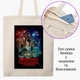 Эко сумка Очень странные дела (Stranger Things) (9227-3840-BGZ) бежевая на молнии с карманом - изображение 1