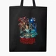 Эко сумка Очень странные дела (Stranger Things) (9227-3840-BKZ) черная на молнии с карманом - изображение 3