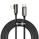 Кабель Baseus Legend Series Elbow Fast Charging Type-C to Lightning 20W (2m) black - зображення 1