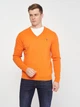 Пуловер GANT Extrafine Lambswool V-Neck 8010520 Harvest Pumpkin XL - зображення 1