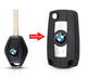 Корпус выкидного ключа для модификации ромба BMW Е46, Е56, Е60, Х3, Х5 AdlerKey (98-36) (БМВ) 3 - кнопки, лезвие HU92 (для переделки обычного ключа в выкидной, откидной корпус с лезвием, болванка, деталь, запчасть) - изображение 1