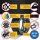 Стрічка армована Carbon Tape INDUSTRIAL 48мм*25м колір чорний 240 мкм - зображення 4