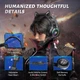 Игровые наушники с кошачьими ушками Onikuma K9 c LED-подсветкой и микрофоном Наушники для стриминга Черный - изображение 7