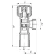 Кран для подключения сантехприборов KOER 1/2x3/4 (KR.510) (KR0145) - изображение 4
