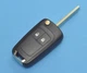 Корпус викидного ключа Opel Vectra Astra Omega Insignia AdlerKey (61-35) на 2 кнопки (для реставрації відновлення ключа, простий корпус з лезом, болванка, деталь, запчастина для Опель) - зображення 1