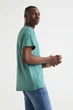 Футболка H&M Essentials №7 Regular Fit XS бирюзовый 0685816145 - изображение 5