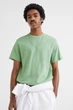 Футболка H&M Essentials №7 Regular Fit M зелений 0685816138 - зображення 4