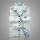 Жилет джинсовий чоловічий FASHION блакитний 3XL 03082 - зображення 1