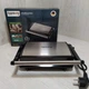 Прижимной контактный электрогриль с антипригарным покрытием Rainberg RB-5411 Grey 2200W - изображение 3