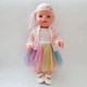 Одежда для куклы Baby Born 40-43 см / Беби Борн набор Радужный розовый / разноцветный 8557/1 - изображение 3