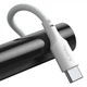 USB кабель USB на Type-C Baseus Simple Wisdom Data Cable Kit | (2 шт в наборі, 1.5m, 5A, 40W). White - зображення 4