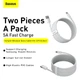 Кабель Baseus Type-C Simple Wisdom Data Cable Kit | 1.5m, 5A | (2PCS-Set) (TZCATZJ-02) 4945599 - зображення 3