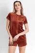 Комплект: блуза и шортики Anabel Arto 46(L) корица (35206) (76560) - изображение 2