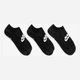 Набор мужских носков коротких Nike Everyday Essential DX5075-010 42-46 3 пары Черный (196148785906) - изображение 3