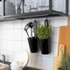 Кухня IKEA ENHET 203х63,5х222 см антрацит/сіра (693.373.11) - зображення 8