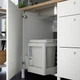 Кухня IKEA ENHET 203х63,5х222 см біла (193.373.04) - зображення 5